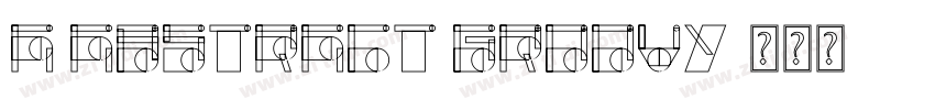 a Abstract Groovy字体转换